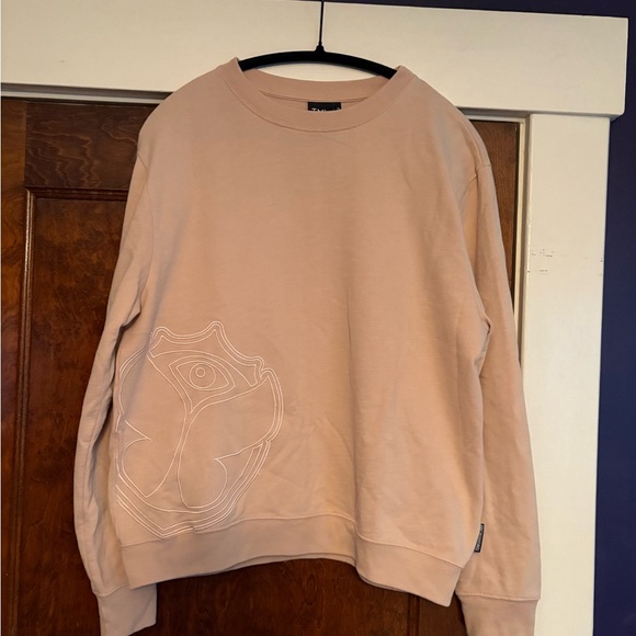 TML by TOMORROWLAND Vintage Icon Sweater Soft Blush Pullover Abstract FLORA ICON - Picture 9 of 11